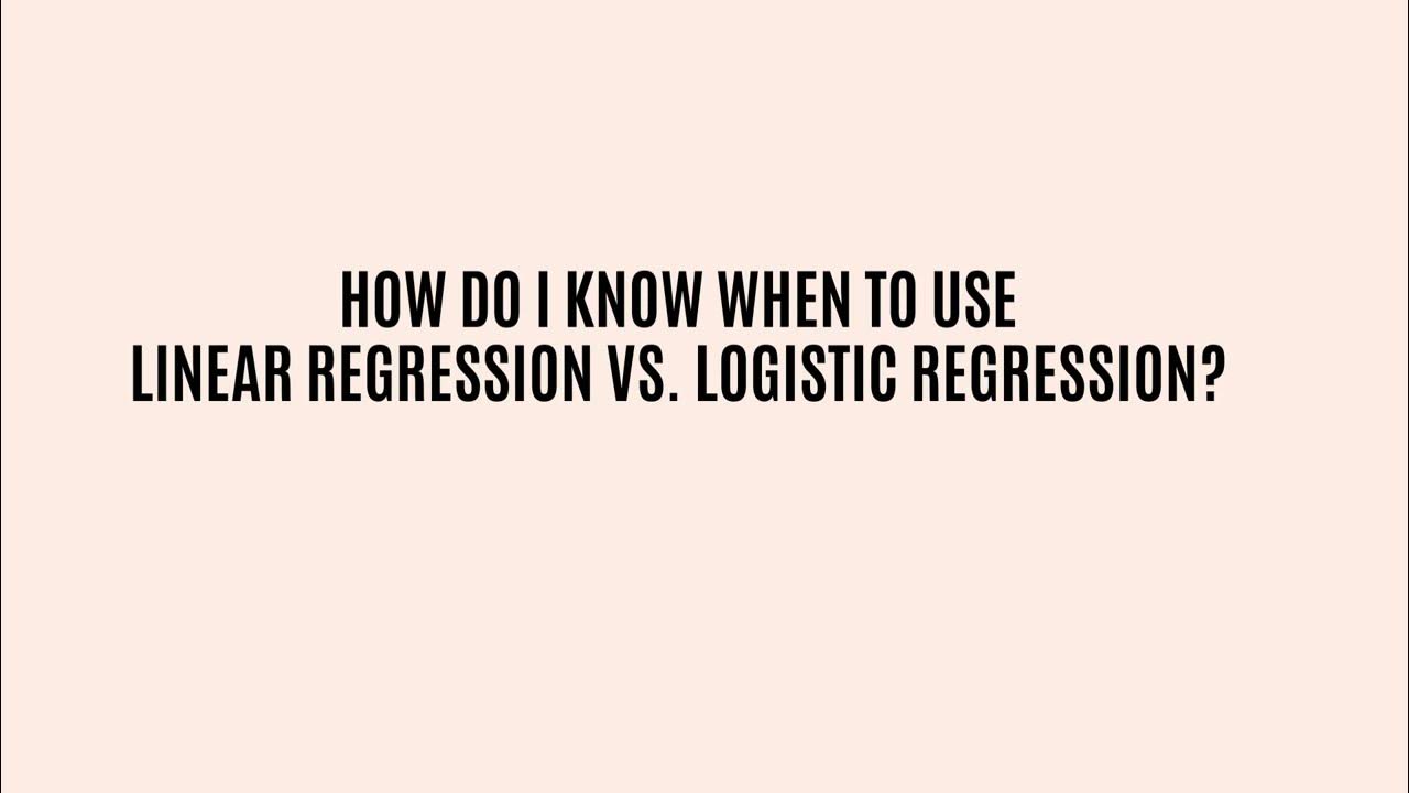 How To Use Linear Regression Channel
