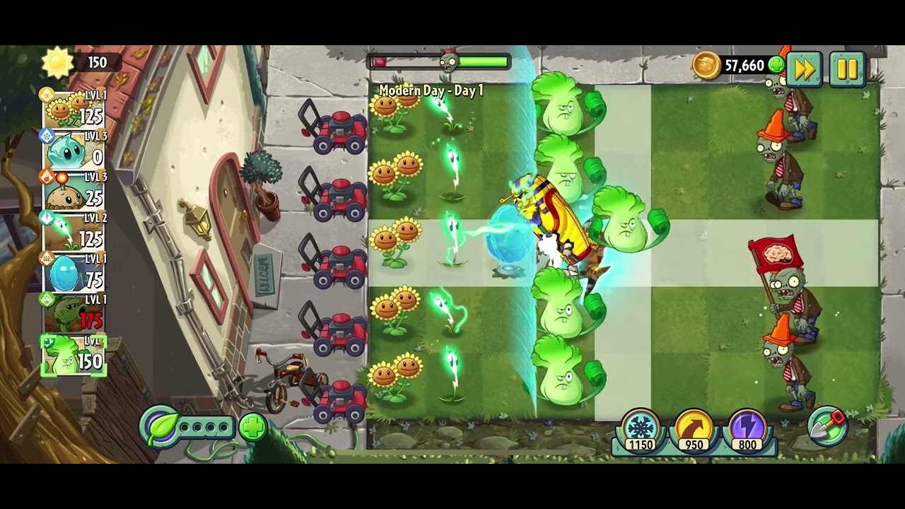 Plants vs Zombies 2 - Modern Day - Day 1 - 2024 - YouTube