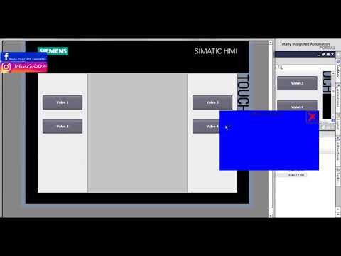 Siemens TIA Portal HMI tutorial - How to create, use and work with Pop-up screens