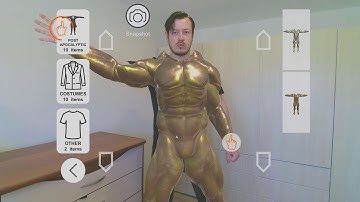 Paparmali 5 - Augmented Reality SmARt Mirror - Kinect 2/Azure Body Tracking for Virtual Fitting Room