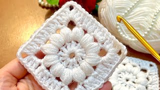 EASY CROCHET!😍🌸 How to crochet a granny square for beginners / Step by Step crochet tutorial