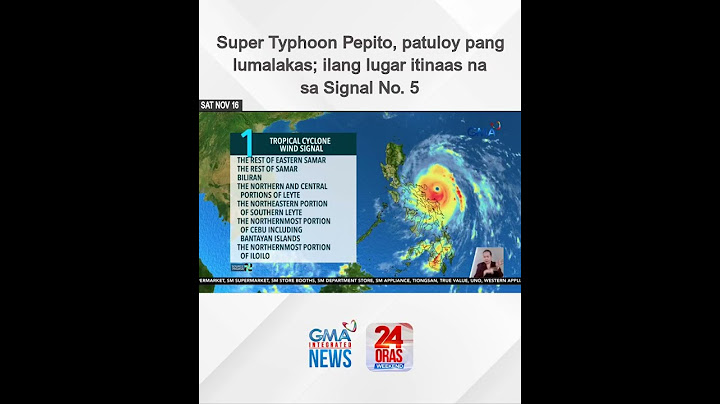 Super Typhoon Pepito, patuloy pang lumalakas; ilang lugar itinaas na... | 24 Oras Weekend