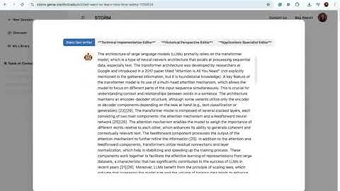 Storm from Stanford. Get a Wikipedia like report on your topic with AI.