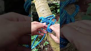 To get a strong bond, you can use this knot trick👍 #knot #diy #tricks #outdoors #fyp