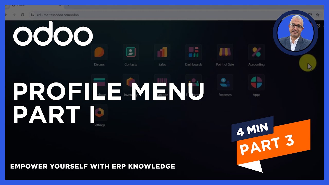 Code Profiling Odoo Example profile menu using Odoo Part 1 - YouTube