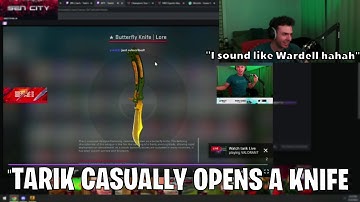 SEN Tarik reacts to himself *UNBOXING A 3825$ KNIFE*