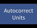 Autocorrect Units chrome extension