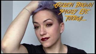 Golden Brown Smokey Eye MakeupTutorial