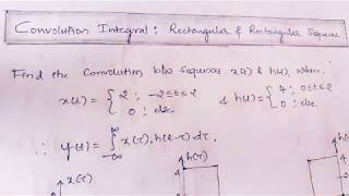 Convolution Integral: Rectangular & Rectangular Sequence