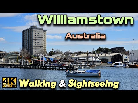Williamstown Walking Sightseeing 4K Cinematic Tour Melbourne Australia Winter 2023 Travel Town Pier