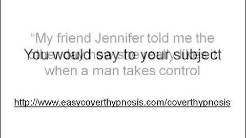 How to Instantly Hypnotize Someone and Control Their Mind Using Covert Hypnosis