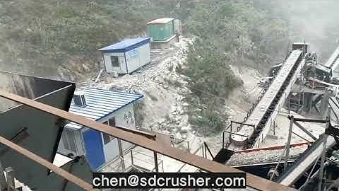 Fixed stone crushing line of 120 T/H
