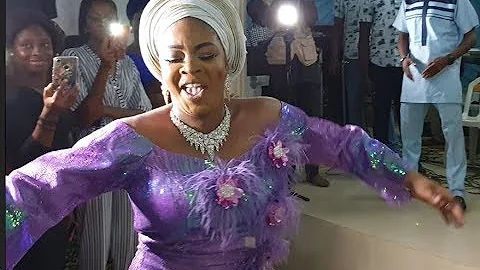 Proud Mom! Bidemi Kosoko blow people away with her majestic dance move at her baby naming ceremony