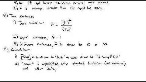 4.4 Hypothesis Testing for Two Variances