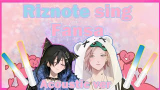 RizNote sings Fansa by Honeyworks (Acoustic)【Rikka   Kanade Izuru / Holostars / EN sub】