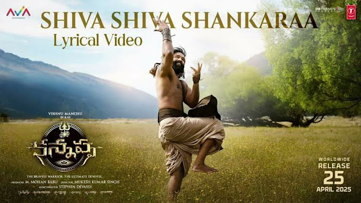 Shiva Shiva Shankaraa Lyrical Video l Kannappa - Telugu l Vishnu Manchu l Mohan Babu ....