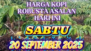 Harga kopi robusta asalan hari ini SABTU TANGGAL 20 SEPTEMBER 2025