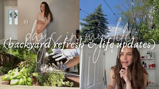 DAYS IN MY LIFE | refreshing the backyard, getting a gender check ultrasound, & resetting for sunday