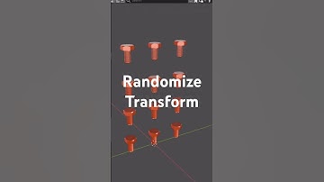 Blender Tutorial Alert 🔔 learn how to use randomize transform #blendertutorial #blendertricks