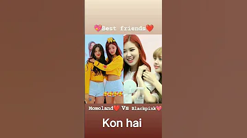 best friends momoland vs blackpink#viral#bts #momoland#blackpink#lisa#nancy#ytshorts #decord