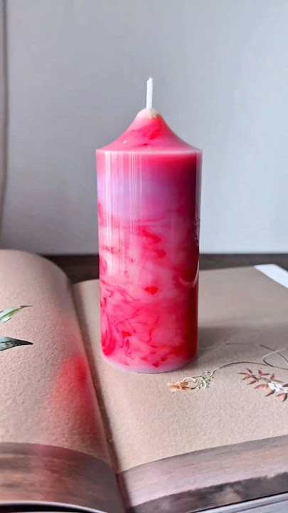 Marble Pillar Candle Making 🕯️✨ | #Shorts
