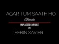 Agar Tum Saath Ho - Tamasha | karaoke with lyrics | unplugged | Sebin Xavier Musical Mp3 Song