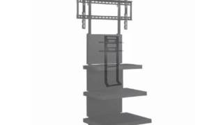 Kanto MTMA70PL Mobile TV Mount with Shelf for 40″-70″ Displays TV Floor Stands