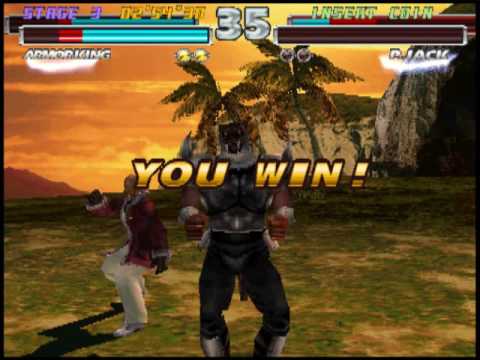 Tekken Tag 1 ( Arcade ) - Heihachi / Armor King Playthrough ( Aug 2, 2016 )