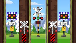 【踏切アニメーション】線路レンガゲームパズル😂😂😂Railroad crossing train track brick game puzzle railroad crossing!! screenshot 1