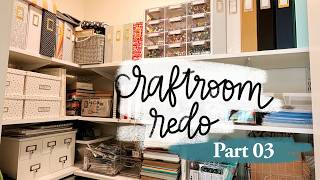 Craft Room Reorganization // Part 03 - Closet + Organization