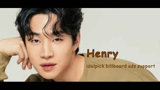 [Fancam] 210108 HENRY '남돌 부문 2주 연속 1위' idolpick billboard ads support