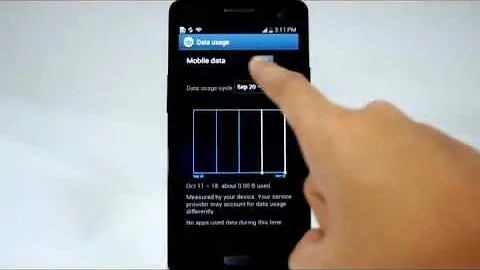 Samsung Galaxy Note 2: Turn off / on data services