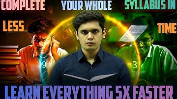 Fastest way to cover syllabus 🔥| study more efficiently in less time 🎯 | class 9/10 | Prashant Kirad