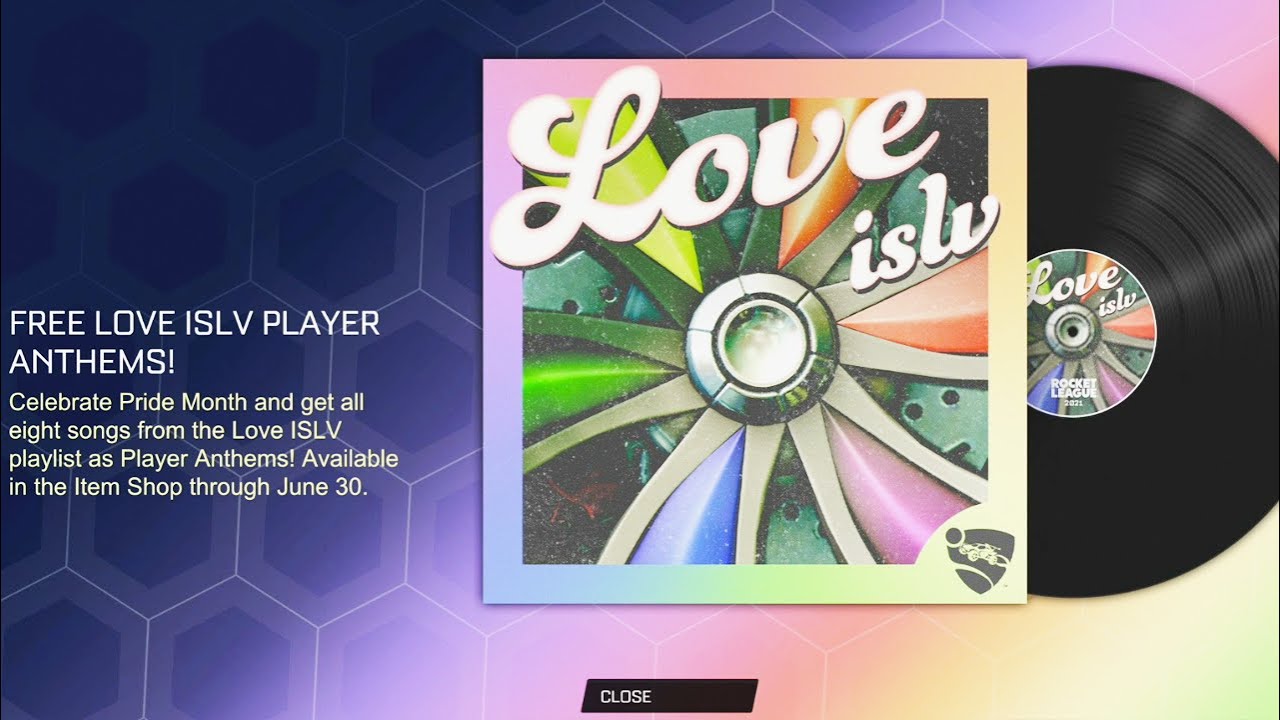 FREE LOVE ISLV PLAYER ANTHEMS in ROCKET LEAGUE Item Shop