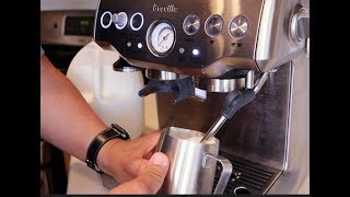How to Froth and Steam Milk for Latte - Breville Barista Express