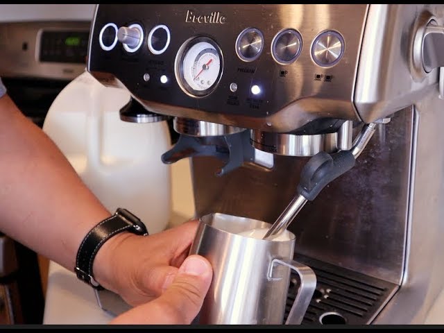 How to Froth and Steam Milk for Latte - Breville Barista Express