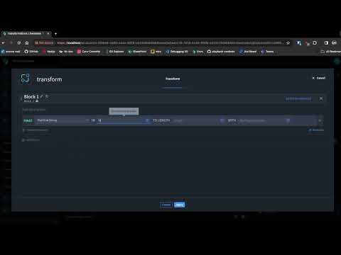 Pad End – Swimlane Turbine String Transformation Function
