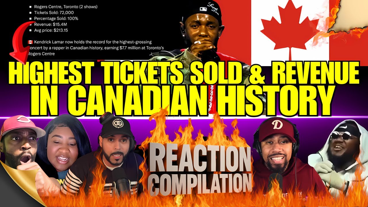 Kendrick Lamar Sets New Record in Canadian History: Highest Ticket sold & Revenue Ever | Compilation