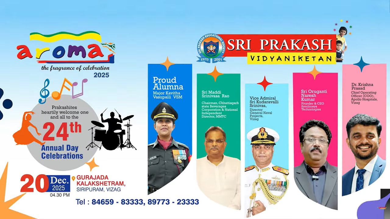 Glimpses of Aroma 2025 - 24th Annual day celebrations  @ Sri Prakash Vidyaniketan, Visakhapatnam