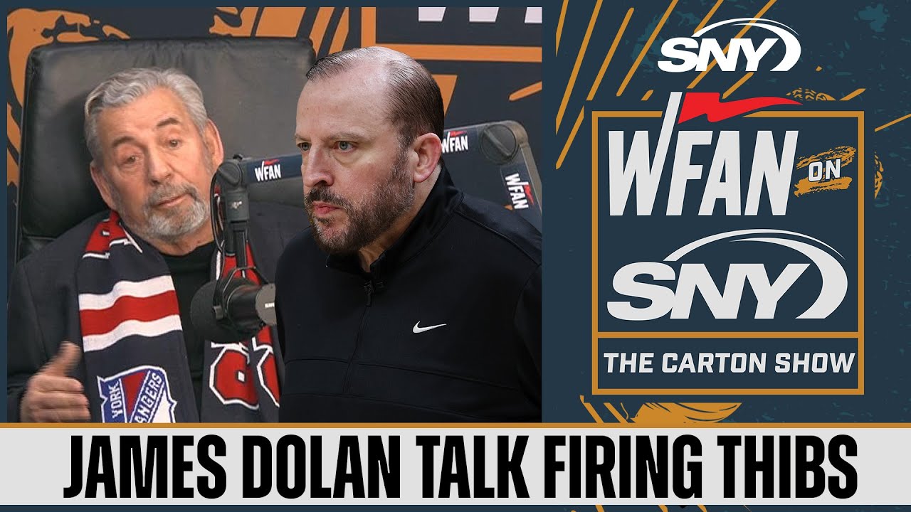 Джеймс Долан объясняет, почему он уволил бывшего главного тренера «Нью-Йорк Никс» Тома Тибодо.