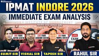 IPMAT Indore 2026 Immediate Exam Analysis 🔎 | Live From Centre | Supergrads IPMAT