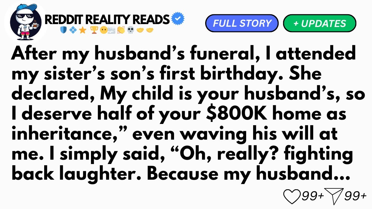 After my husband’s funeral, I attended my sister’s son’s first birthday. She declared...