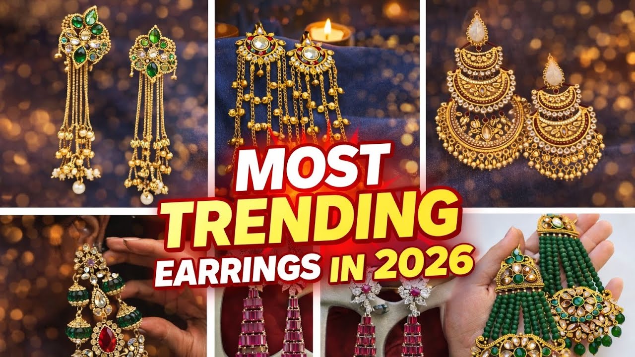 2026 lo Most Trending Earrings 🔥 | Latest Jewellery Designs #jewellery #trending #earrings #party 