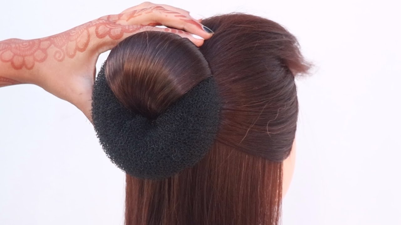 Latest bun hairstyle for everyday  quick hairstyle 