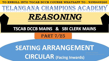 TGCAB DCCB Reasoning Crash Course_Part 7 #reasoning #trending  #dccb #sbimains #viral #crashcourse