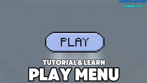 How To Make Studio Lite Play menu Tutorial #Roblox #Video #studiolite