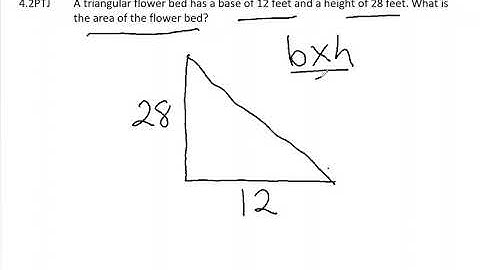 4.2PTJ  Area of a Triangle Word Problem