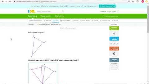IXL L7: Rotate Polygons About a Point (Geometry)