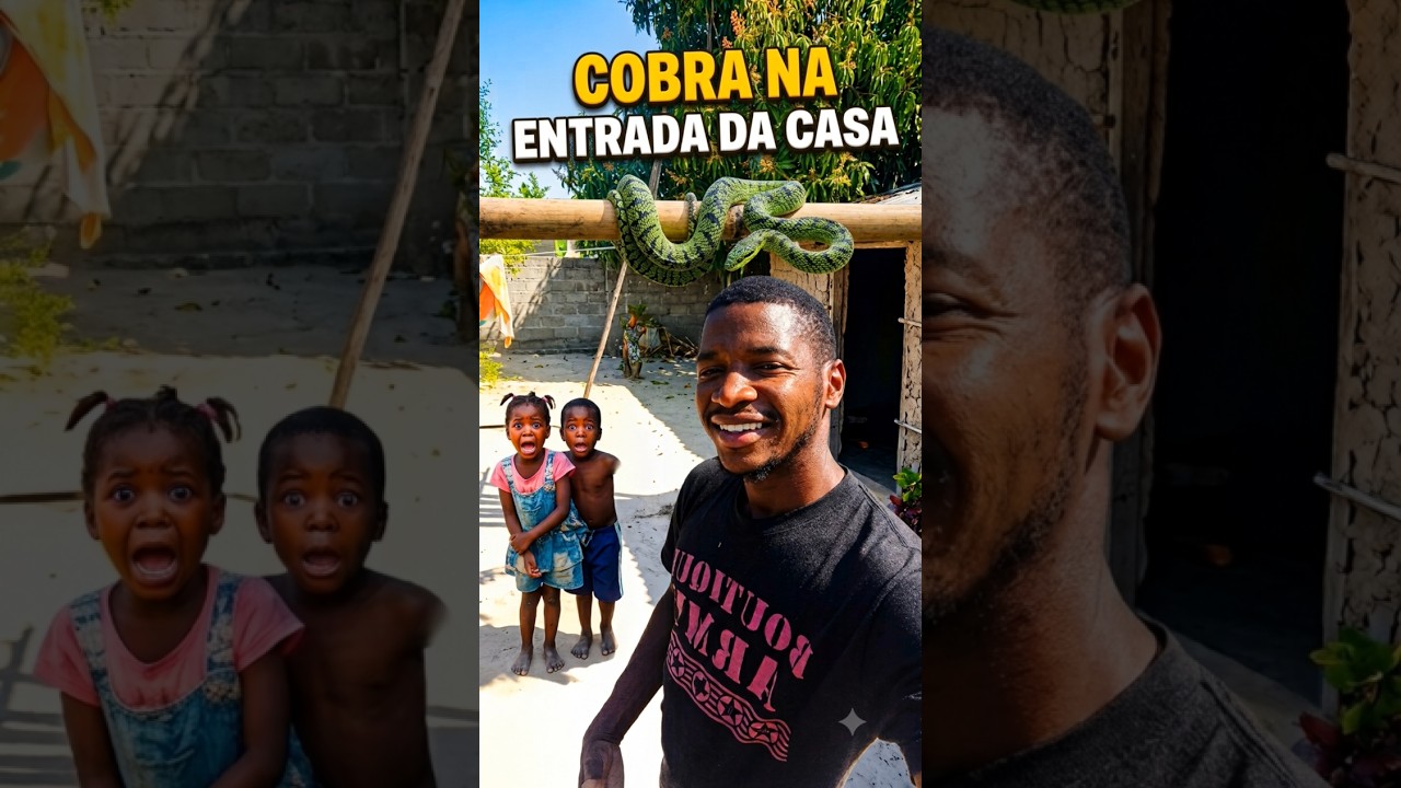 Cobra na entrada. Será que é venenosa??