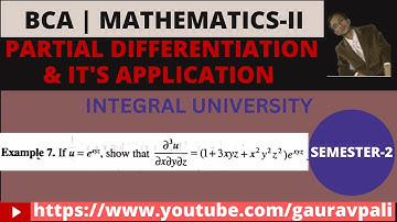 If u=e^xyz, show that del^3u/delx dely delz=(1 + 3xyz + x^2y^2z^2)e^xyz. Partial Differentiation